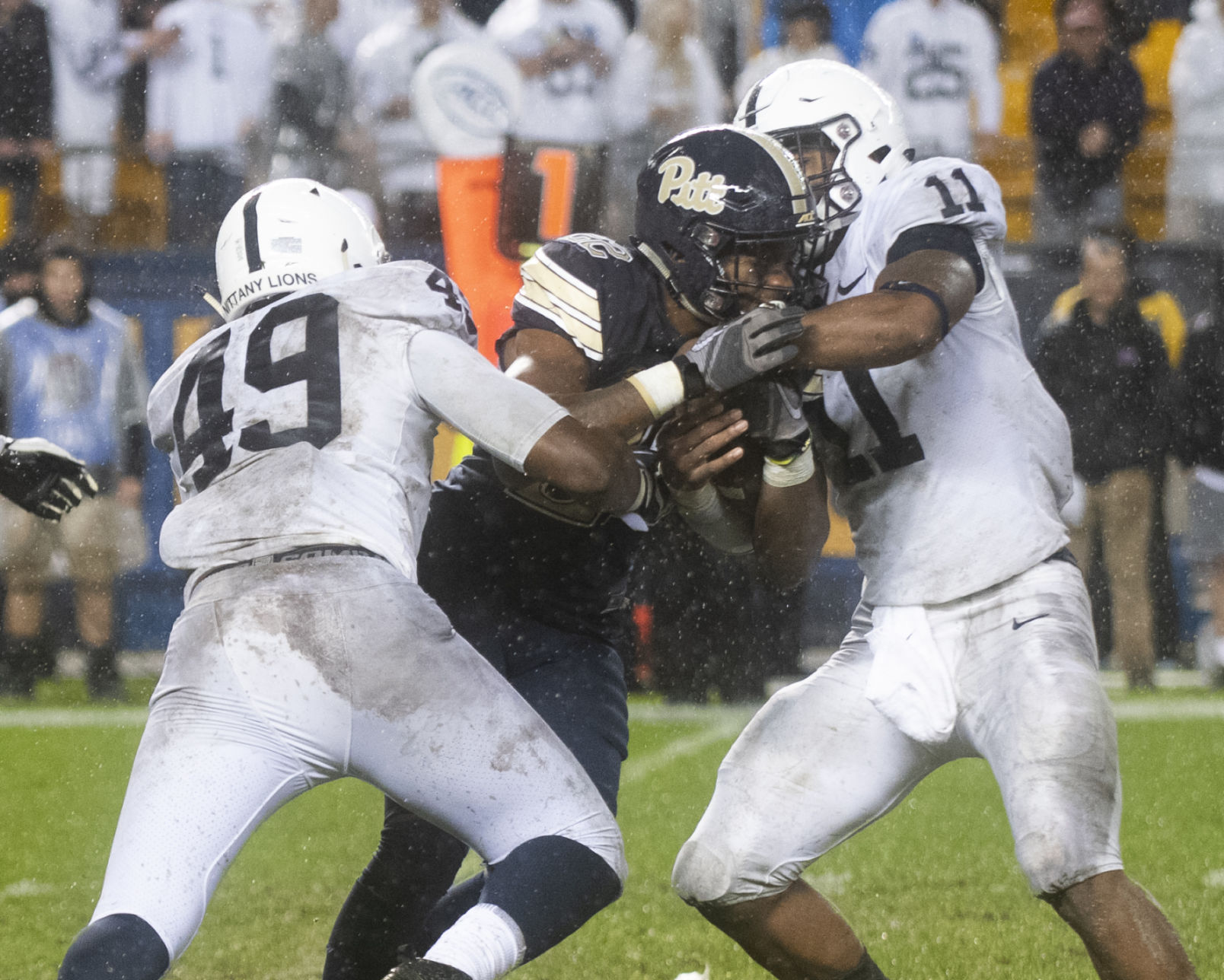 Pitt, Parsons (11) and Joseph (49)